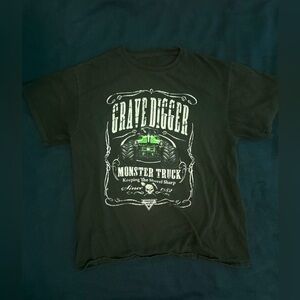 Grave Digger Monster Truck Black T-Shirt